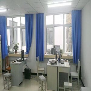 Blue Window Curtain